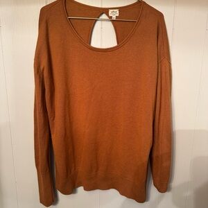 WILFRED Aritiza Women's Sweater with Silk & Cashmere RUST Brown Size LARGE
